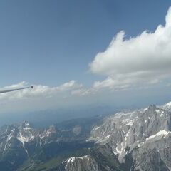 Flugwegposition um 12:54:37: Aufgenommen in der Nähe von Mittersill, Österreich in 3054 Meter